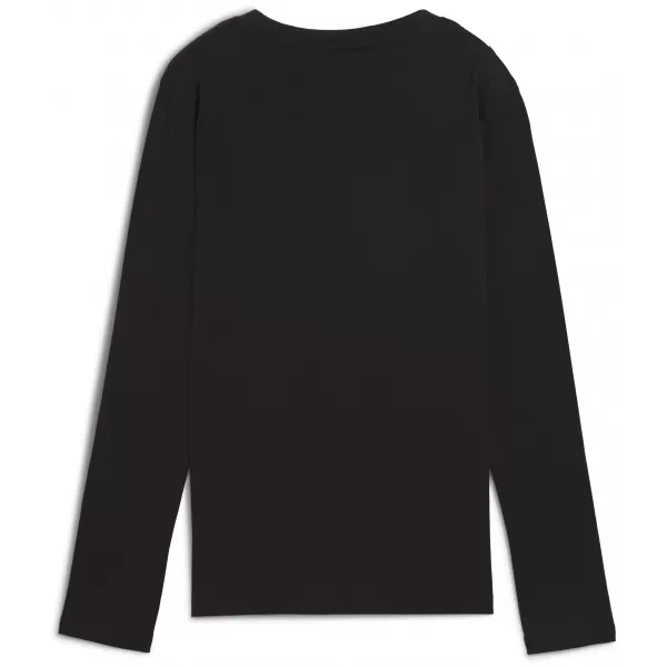  Tricou de dama PUMA ESS SMALL NO. 1 LOGO LONGSLEEVE TEE 682380-01 PUMA NEGRU 
