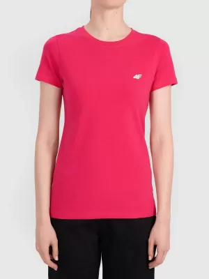Tricou funcțional de damă 4F WAW25TFTSF1527 ROZ ÎNCHIS