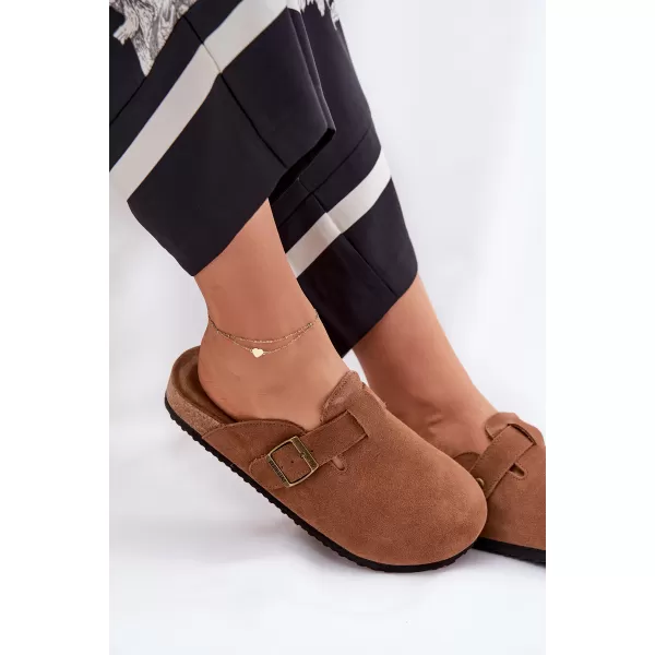  Papuci de damă BIG STAR SHOES RR274A387 MARO/BEJ 