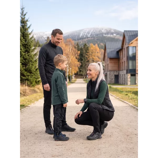  Pantaloni softshell dama ALPINE PRO ABARA 2 NEGRU 