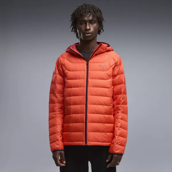  Palton pentru bărbați PUMA PACKLITE HOODED DOWN JACKET 68522121 FULGER ROȘU 