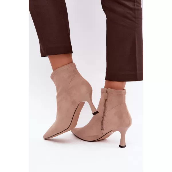 Botine de dama BOTO 7107 BEJ 