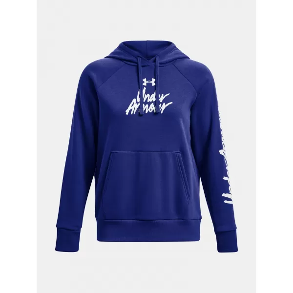  Hanorac de dama UNDER ARMOUR UA RIVAL FLEECE GRAPHIC HDY 1379609-400 ALBASTRU 
