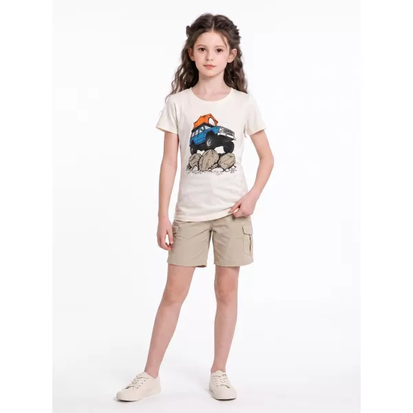  Tricou pentru copii ALPINE PRO ECOMO 4 VARIANTA CREMA PC 
