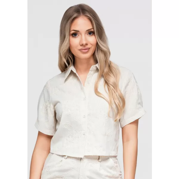  Bluza de dama OMBRE OW-SH-E0060 ECRU 
