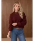 Pulover de dama DSTREET MY2596 BURGUNDIA