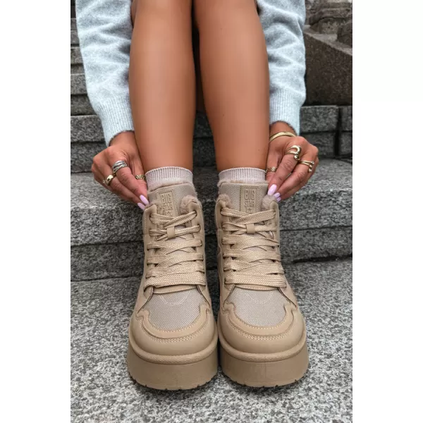  Oameni de zăpadă pentru femei BIG STAR SHOES UU274166 BEJ 