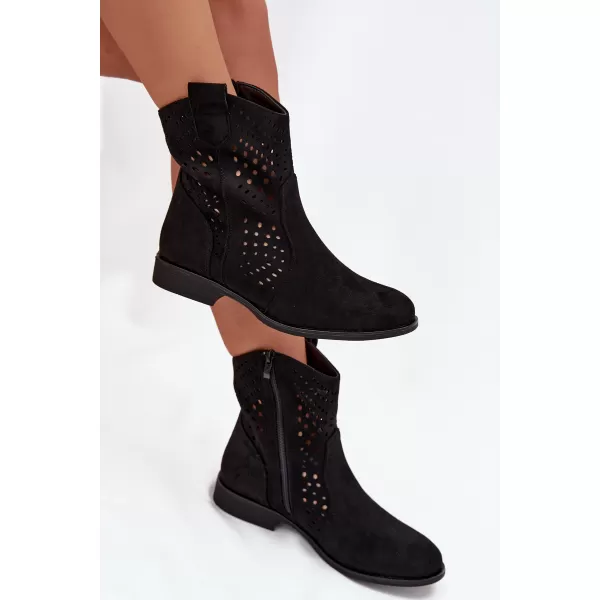  Botine de dama BOTO DA167P NEGRU 