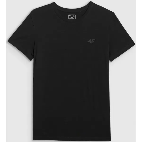  Tricou pentru bărbați 4F RMM00TTSHM3248 NEGRU ADÂNC 