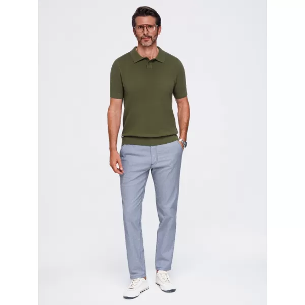  Tricou polo pentru bărbați OMBRE OM-POSS-0178 MĂSLINE 
