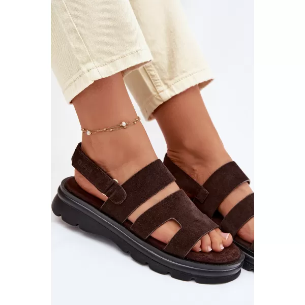  Sandale de dama BIG STAR SHOES TT274483 MARO/BEJ 
