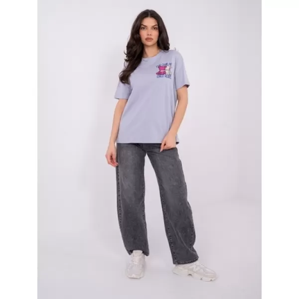  Tricou pentru femei SUBLEVEL D12022AH02645Y VIOLET STRĂLUCITOR 