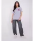 Tricou pentru femei SUBLEVEL D12022AH02645Y VIOLET STRĂLUCITOR