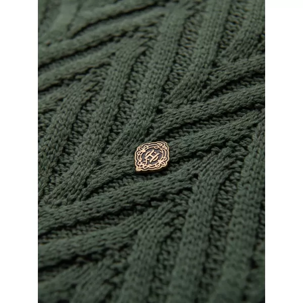 Pulover pentru bărbați OMBRE OM-SWSW-0190 VERDE STINS 