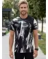 Tricou funcțional premium pentru bărbați ALTISPORT VOJ/ALM010TR01 NEGRU/FILDEȘ