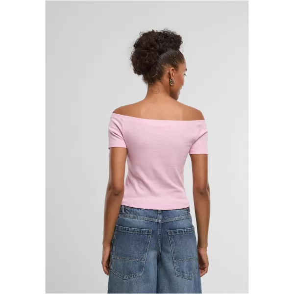  Tricou de dama URBAN CLASSICS TB6184A-22222 TRANDAFIR RUȘIT/GALBEN PAL 
