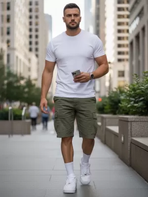 Tricou pentru bărbați DSTREET RX5674 ALB