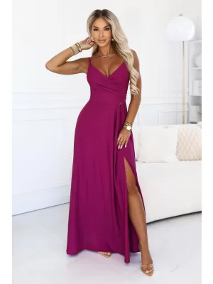 Rochie NUMOCO 299-21 BROCART FUCSIA