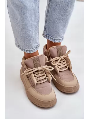 Oameni de zăpadă pentru femei BIG STAR SHOES OO274A532 BEJ
