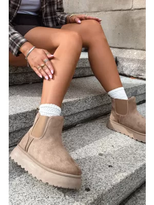 Oameni de zăpadă pentru femei BIG STAR SHOES UU274173 BEJ