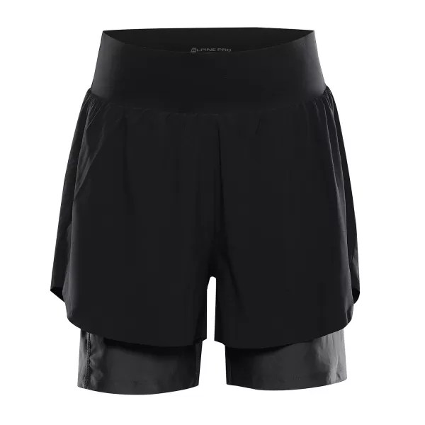  Pantaloni scurți de damă ALPINE PRO GAJERA NEGRU 