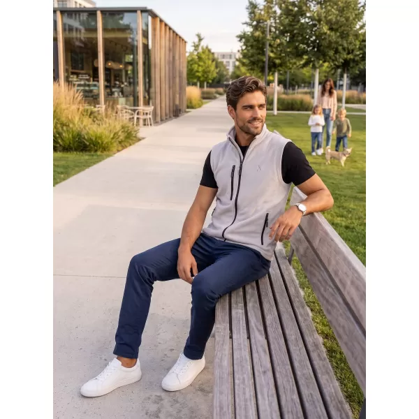  Vestă din lână pentru bărbați ALTISPORT ALM002525 GRI DESCHIS 