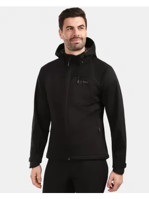 Jachetă softshell pentru bărbați KILPI ONTAVIO-M 1M0112KI NEGRU