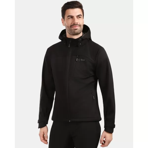  Jachetă softshell pentru bărbați KILPI ONTAVIO-M 1M0112KI NEGRU 