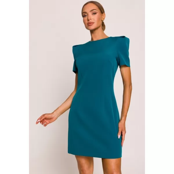 Rochie MOE M777 ALBASTRU OCEANIC 