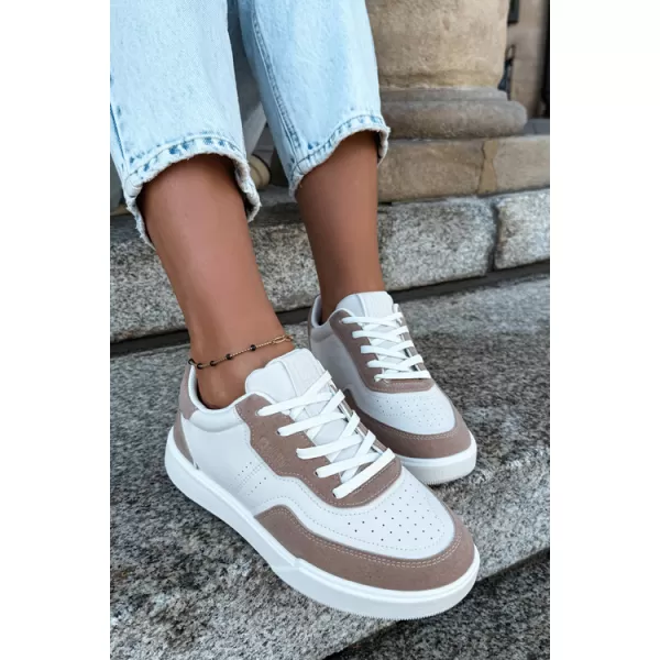 Adidași de damă BIG STAR SHOES UU274275 ALB/BEJ 