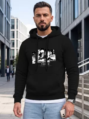 Hanorac pentru bărbați DSTREET NX5146BX-03-09 NEGRU