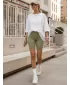 Pantaloni scurți de damă DSTREET SY0567 VERDE
