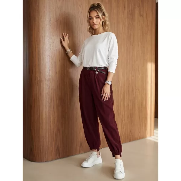  Pantaloni de dama DSTREET UY3173 BURGUNDIA 
