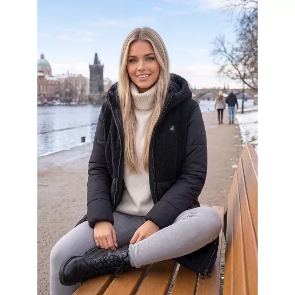  Palton de damă ALTISPORT IZZY NEGRU 