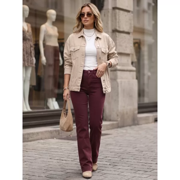  Pantaloni de dama DSTREET UY3105 BURGUNDIA 