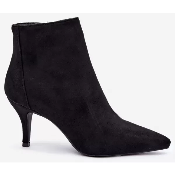  Botine de dama BOTO 2905A-1 NEGRU MAT 