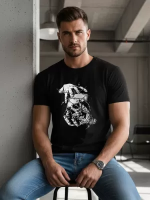 Tricou pentru bărbați DSTREET NX049R NEGRU