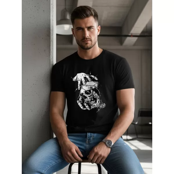  Tricou pentru bărbați DSTREET NX049R NEGRU 