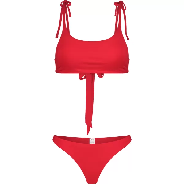  Fund de bikini de damă NORDBLANC GLITZ NBSSS8240 ROŞU 