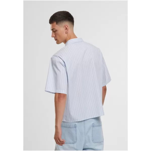  Cămașă pentru bărbați URBAN CLASSICS TB8218-21550 ÎNGHEAȚĂ ALBASTRU 
