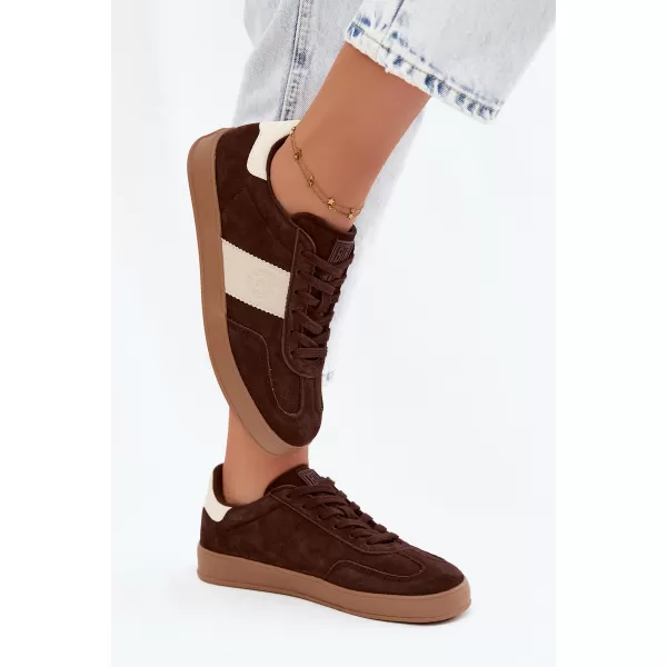  Adidași de damă BIG STAR SHOES UU274008 MARO/BEJ 