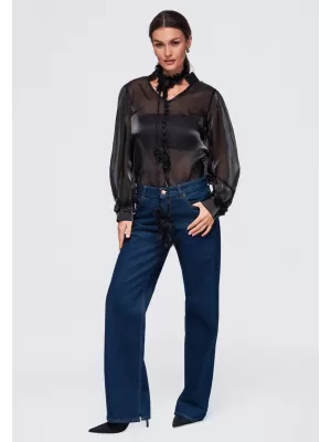 Bluza de dama OMBRE OW-TS-E0086 NEGRU