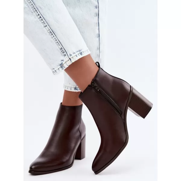 Botine de dama SERGIO LEONE BT-50-S CIOCOLATĂ 