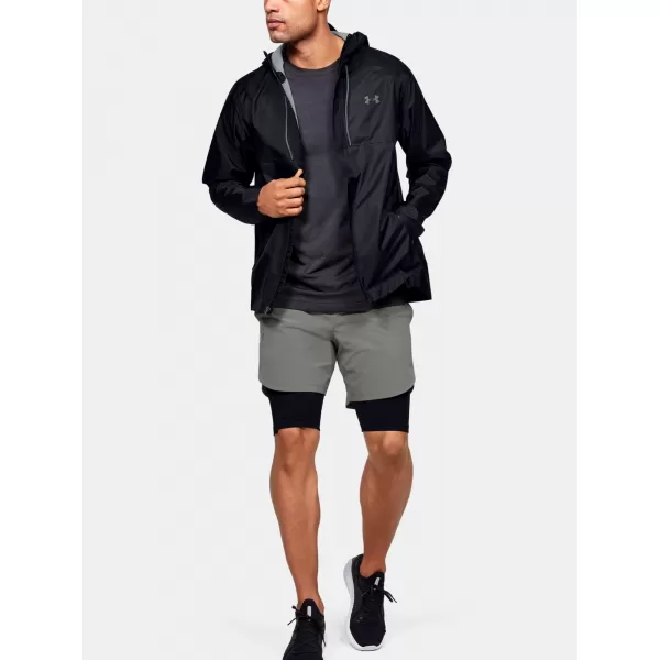  Jachetă pentru bărbați UNDER ARMOUR CLOUDBURST STORM SHELL 1350950-001 NEGRU 
