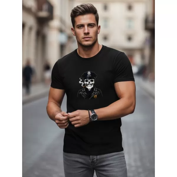  Tricou pentru bărbați DSTREET NX0128R-BK NEGRU 