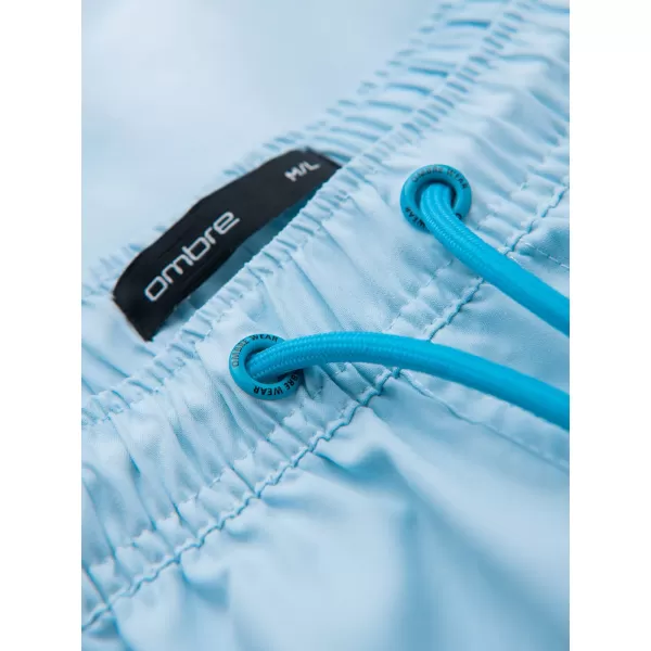  Pantaloni scurți pentru bărbați OMBRE OM-SRSS-0216 ALBASTRU DESCHIS 