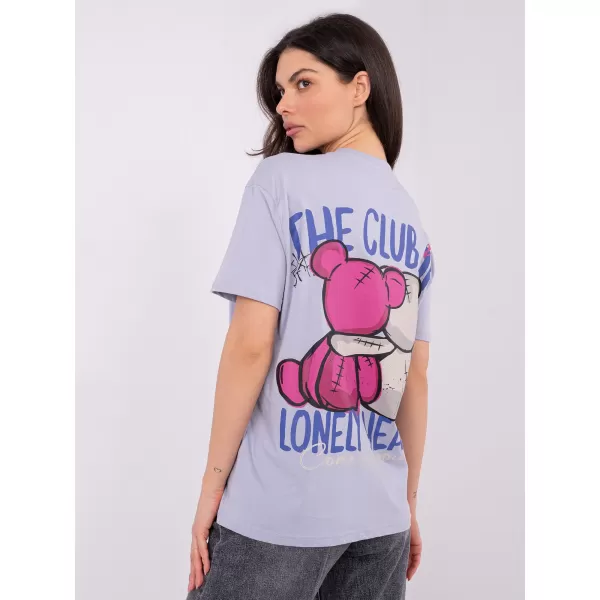 Tricou pentru femei SUBLEVEL D12022AH02645Y VIOLET STRĂLUCITOR 