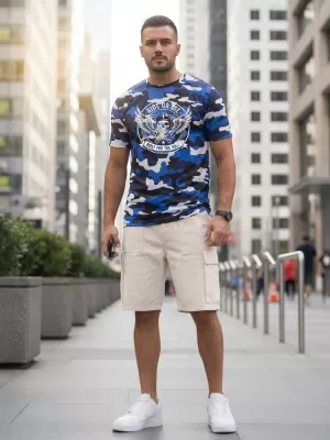 Tricou pentru bărbați DSTREET NX2004R-BL-M ALBASTRU