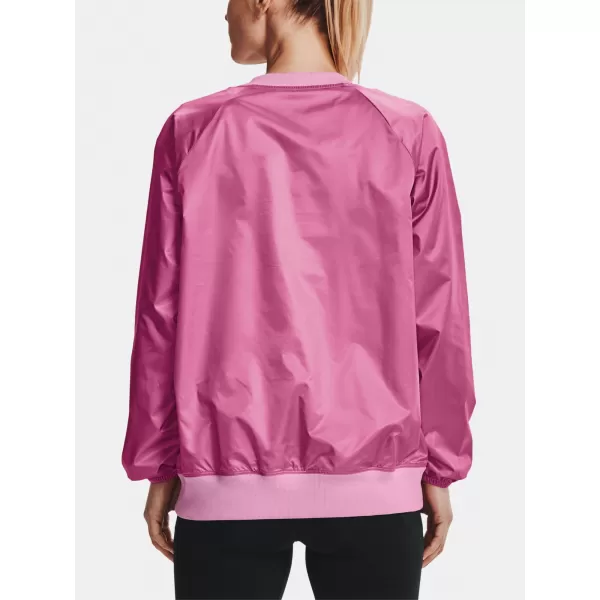  Hanorac de dama UNDER ARMOUR RECOVER STORM WOVEN SHINE CREW 1364012-680 ROZ 