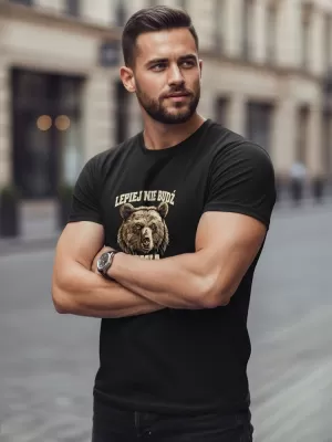Tricou pentru bărbați DSTREET NX0097R-BK NEGRU